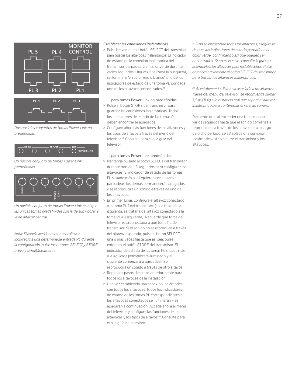 S/p-dif in hdmi in av in | Bang & Olufsen BeoLab Transmitter 1 User Guide User Manual | Page 37 / 84