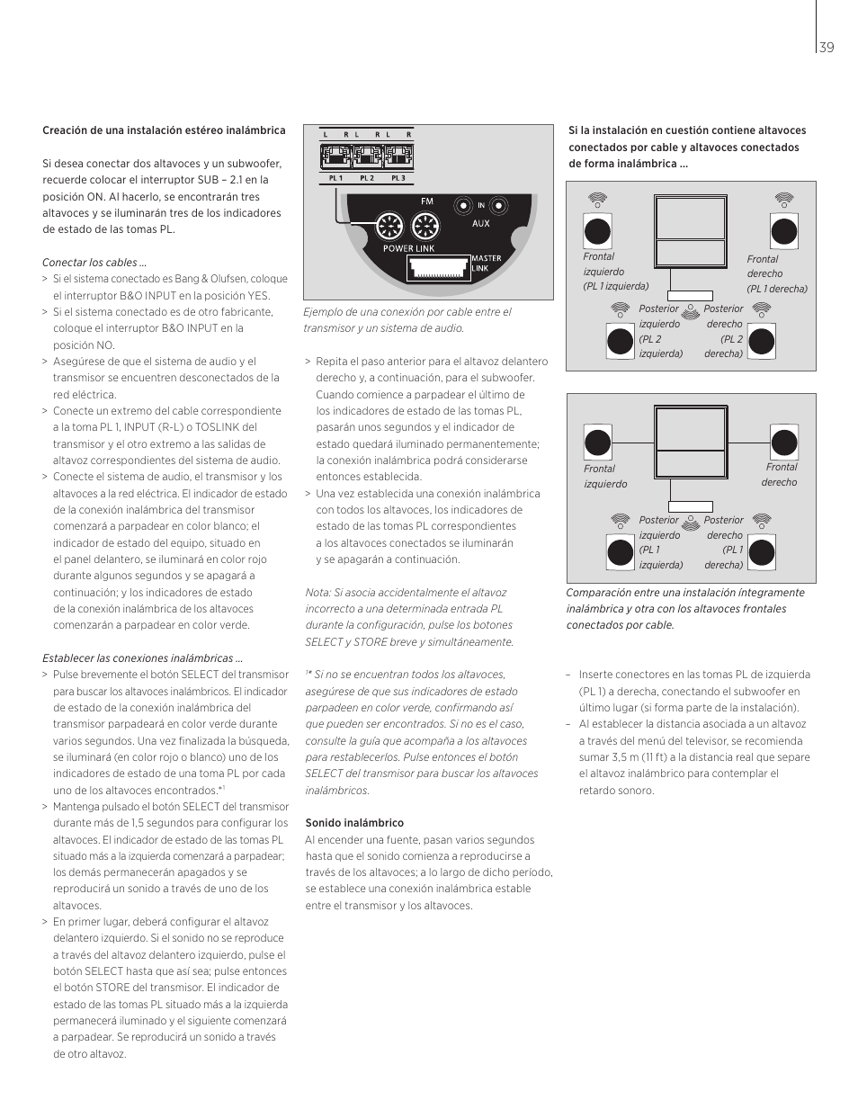 Bang & Olufsen BeoLab Transmitter 1 User Guide User Manual | Page 39 / 84