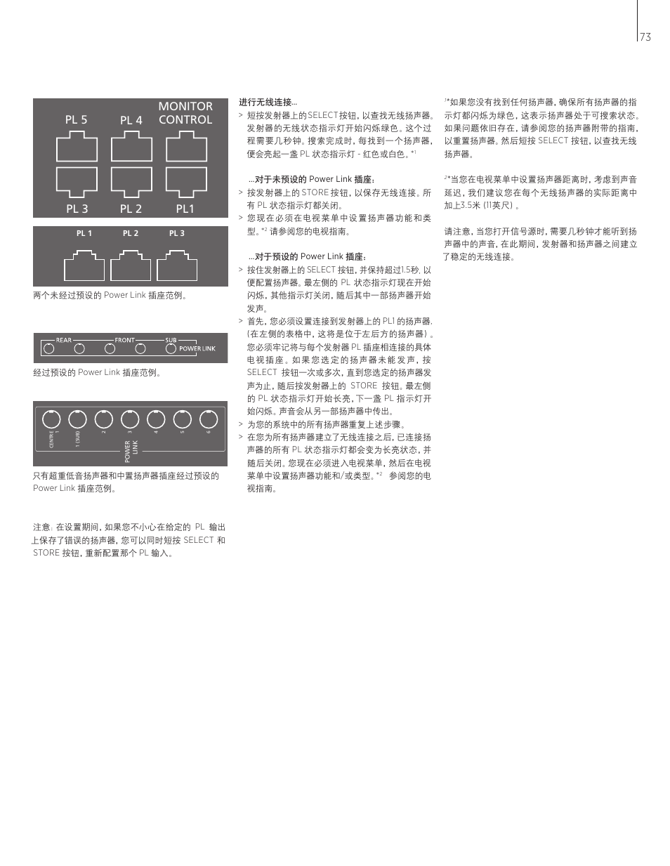 S/p-dif in hdmi in av in | Bang & Olufsen BeoLab Transmitter 1 User Guide User Manual | Page 73 / 84