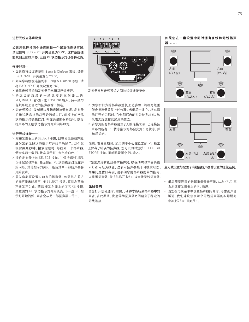 Bang & Olufsen BeoLab Transmitter 1 User Guide User Manual | Page 75 / 84