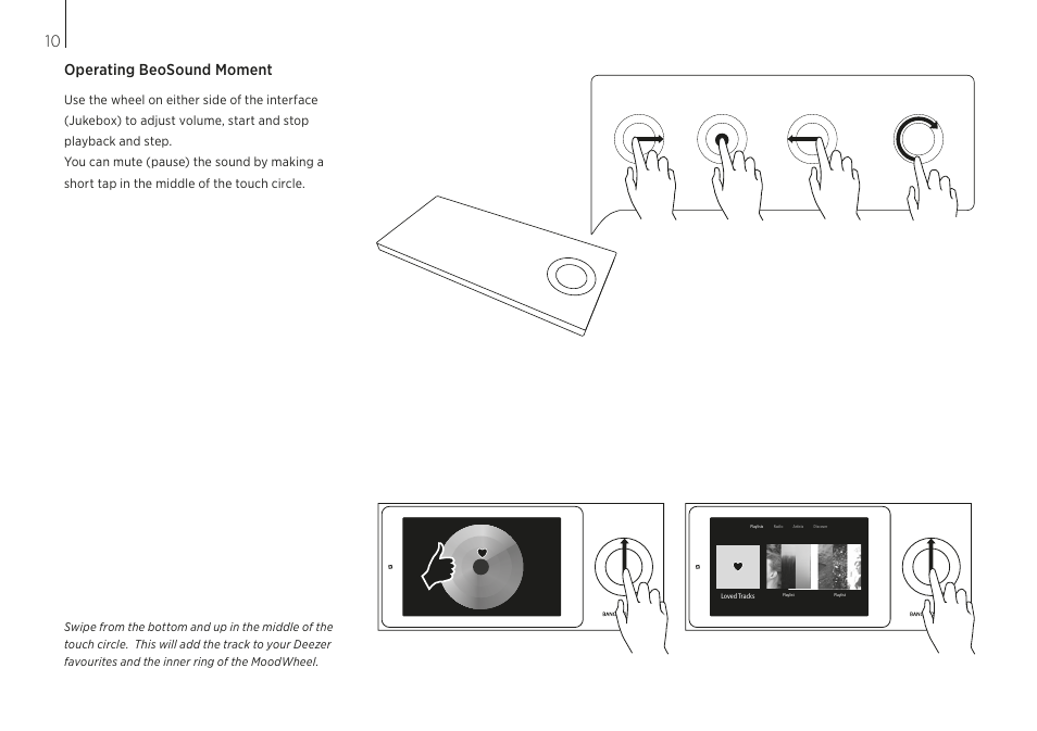 Operating beosound moment | Bang & Olufsen BeoSound Moment User Manual | Page 10 / 56