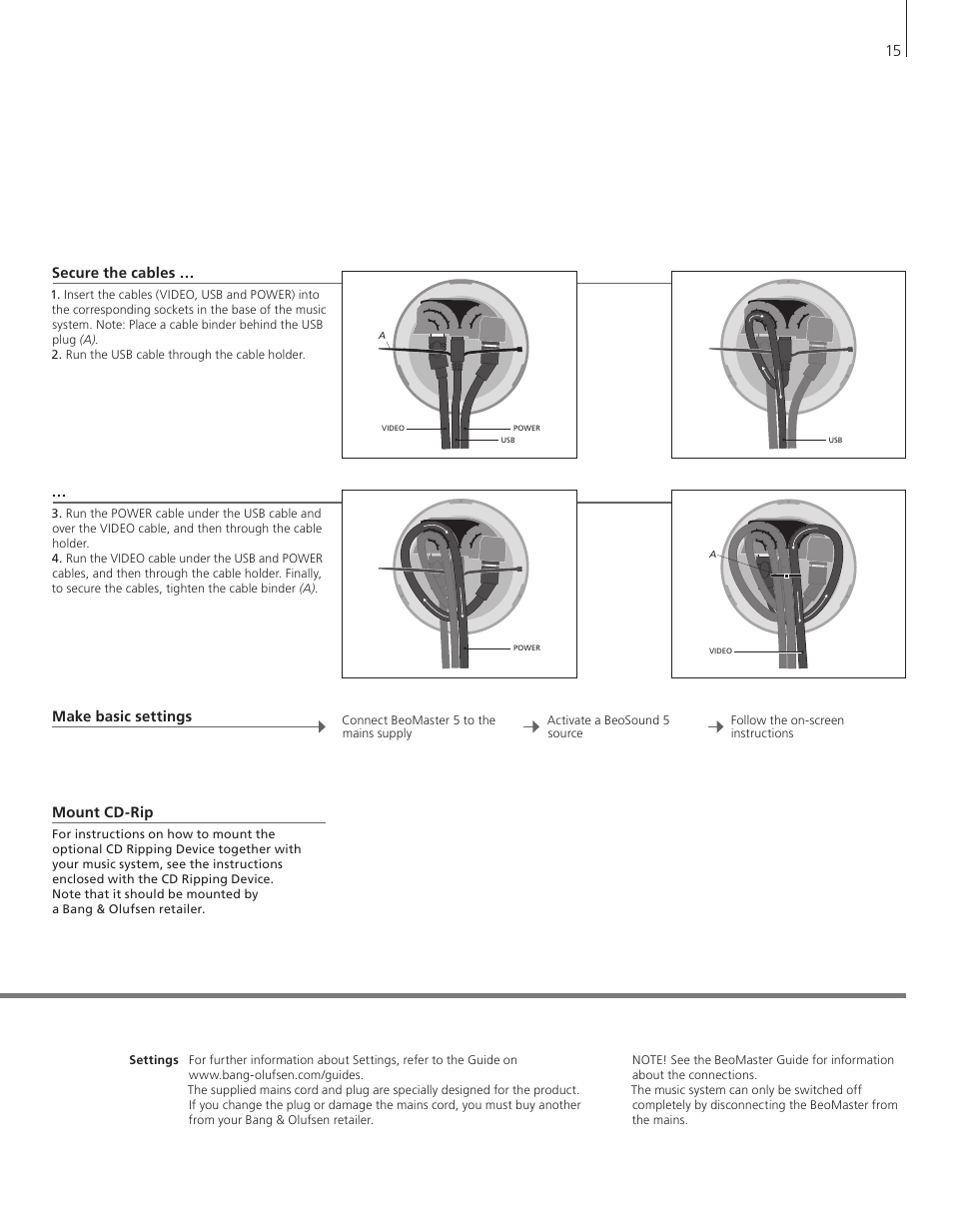 Bang & Olufsen BeoSound 5 Getting Started User Manual | Page 15 / 24