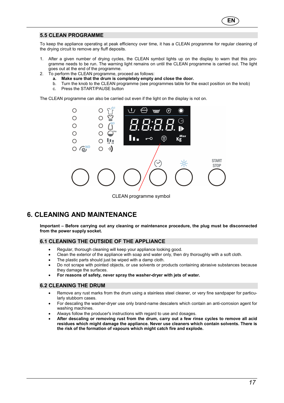 Cleaning and maintenance | CDA CI970 User Manual | Page 19 / 24