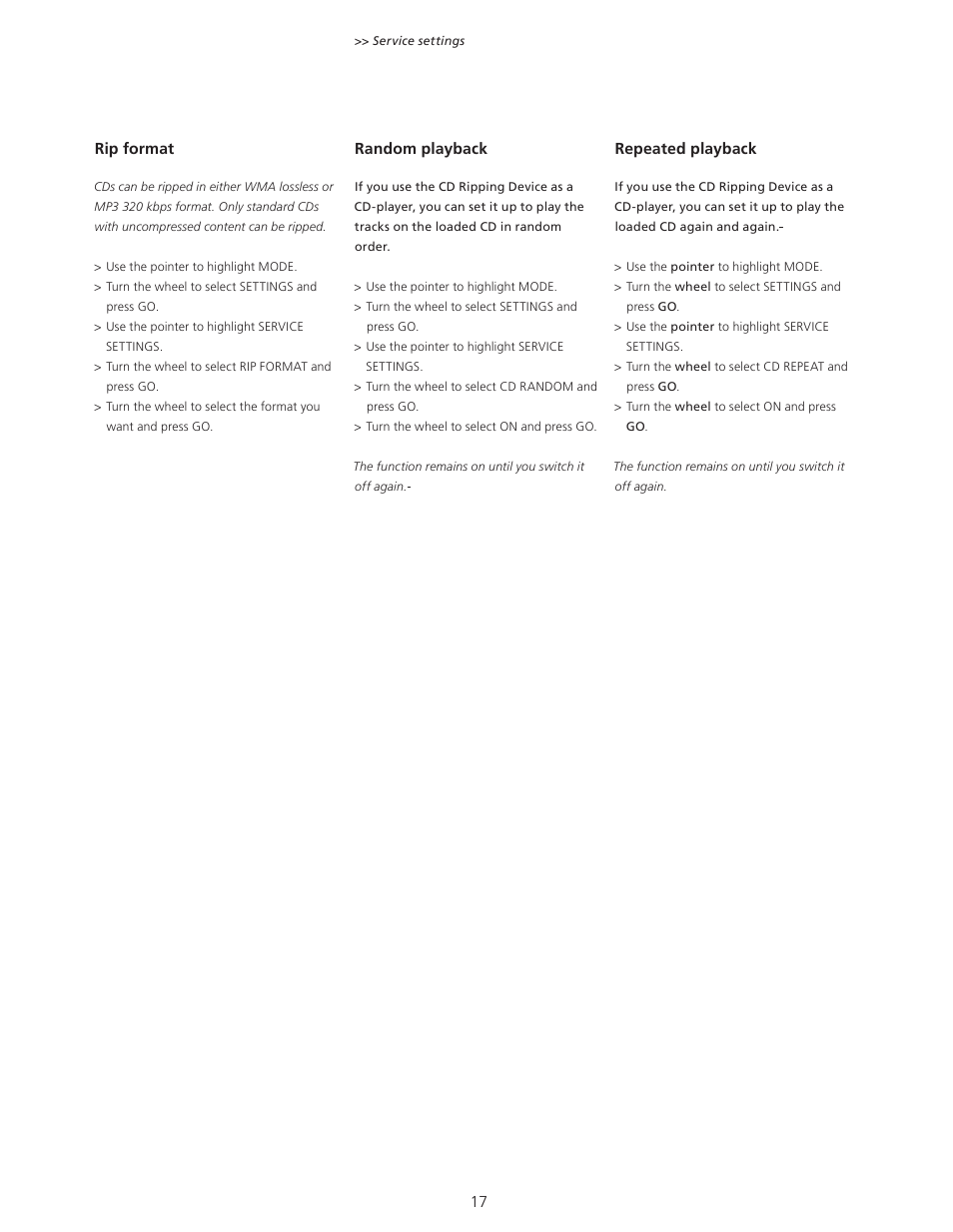 Bang & Olufsen BeoSound 5 User Guide User Manual | Page 17 / 32