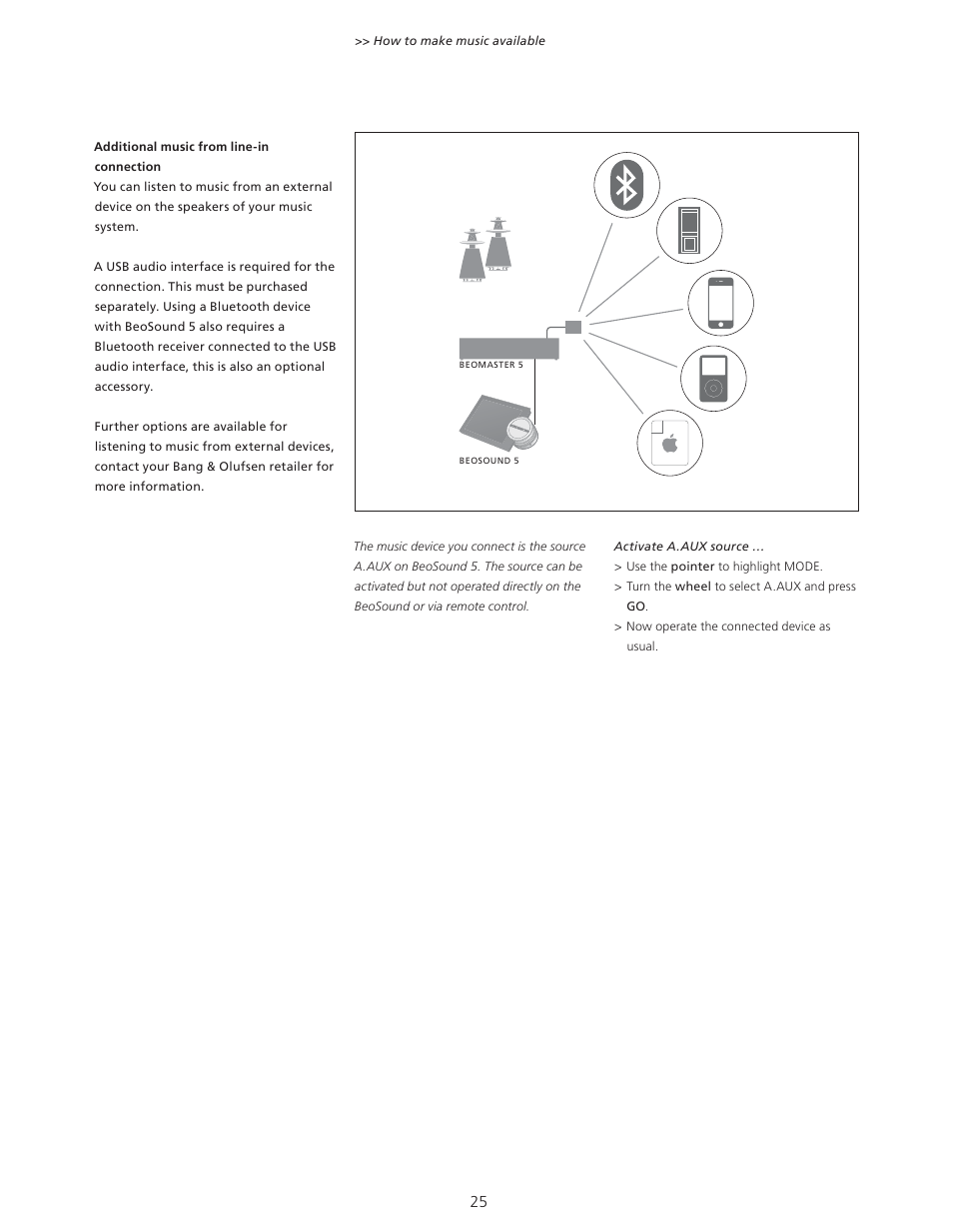 Bang & Olufsen BeoSound 5 User Guide User Manual | Page 25 / 32