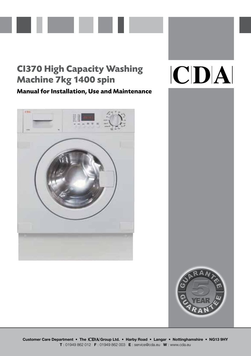 CDA CI370 User Manual | 21 pages