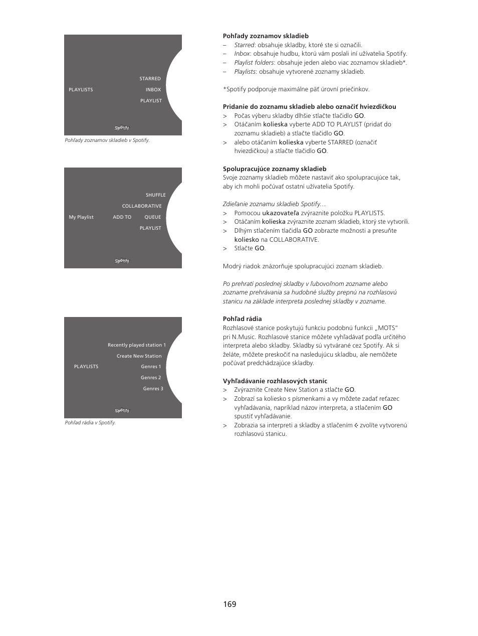 Bang & Olufsen BeoSound 5 Spotify User Manual | Page 169 / 176