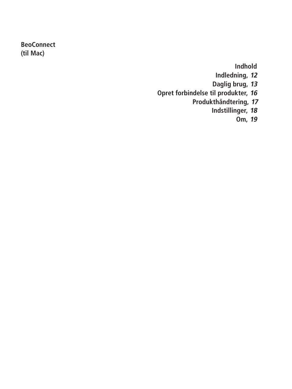 Dansk – danish | Bang & Olufsen BeoConnect (for Mac) User Manual | Page 11 / 217