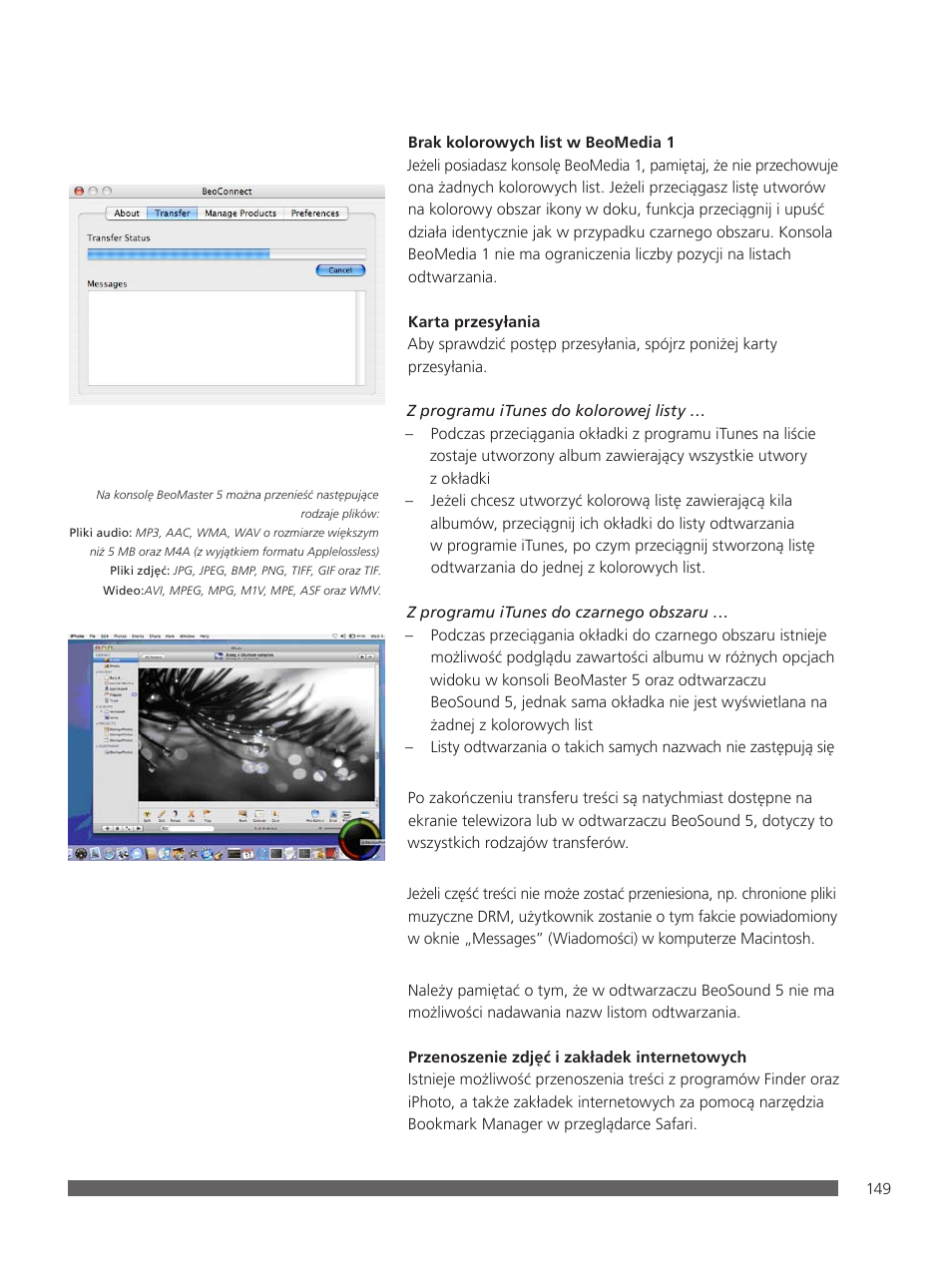 Bang & Olufsen BeoConnect (for Mac) User Manual | Page 149 / 217