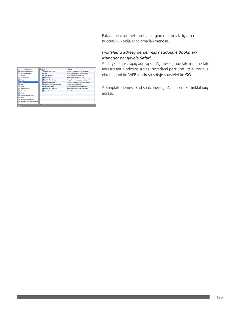 Bang & Olufsen BeoConnect (for Mac) User Manual | Page 195 / 217