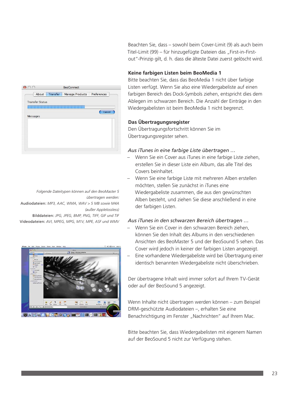 Bang & Olufsen BeoConnect (for Mac) User Manual | Page 23 / 217