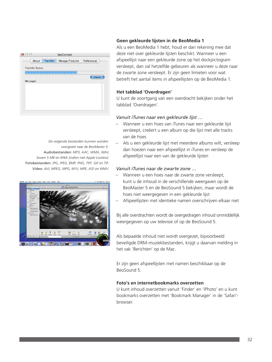 Bang & Olufsen BeoConnect (for Mac) User Manual | Page 32 / 217