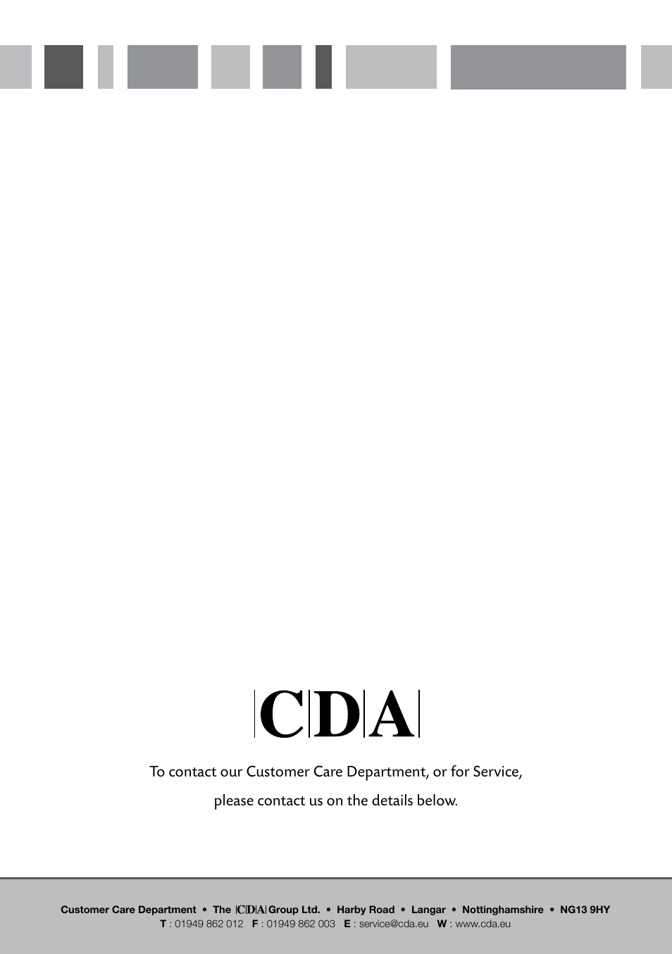 Passionate about style | CDA FWV900 User Manual | Page 12 / 12