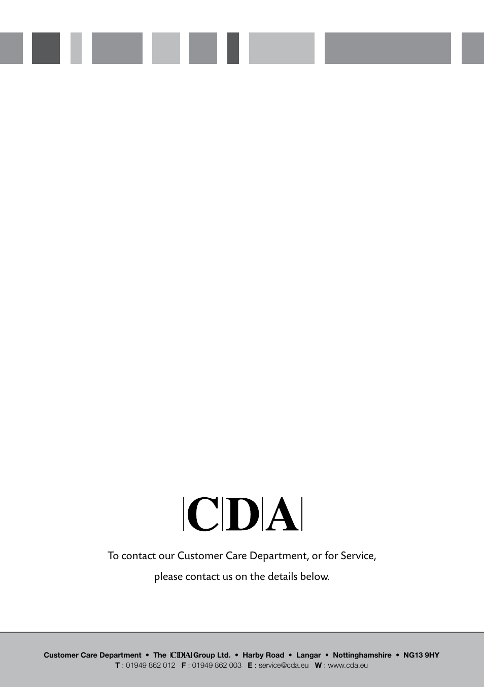 Passionate about style | CDA FWV470 User Manual | Page 12 / 12