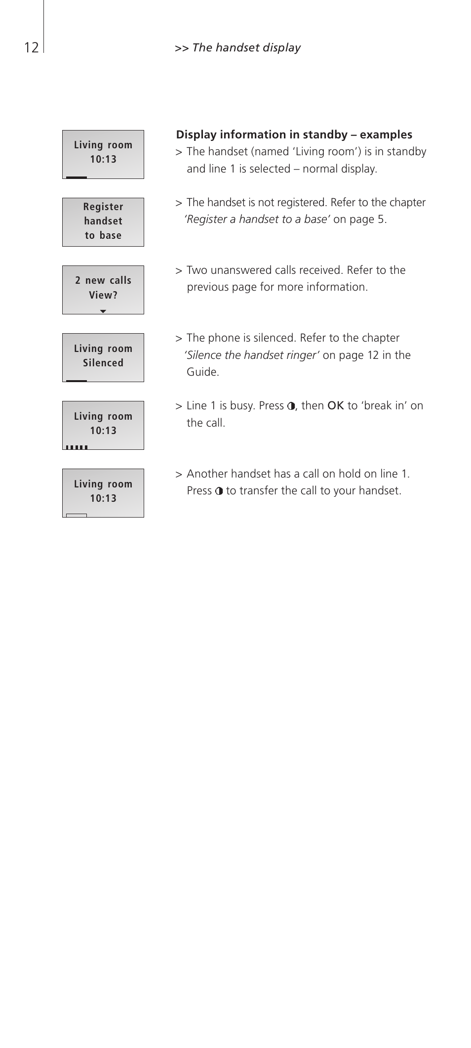 Bang & Olufsen BeoCom 2 - Getting Started User Manual | Page 12 / 24