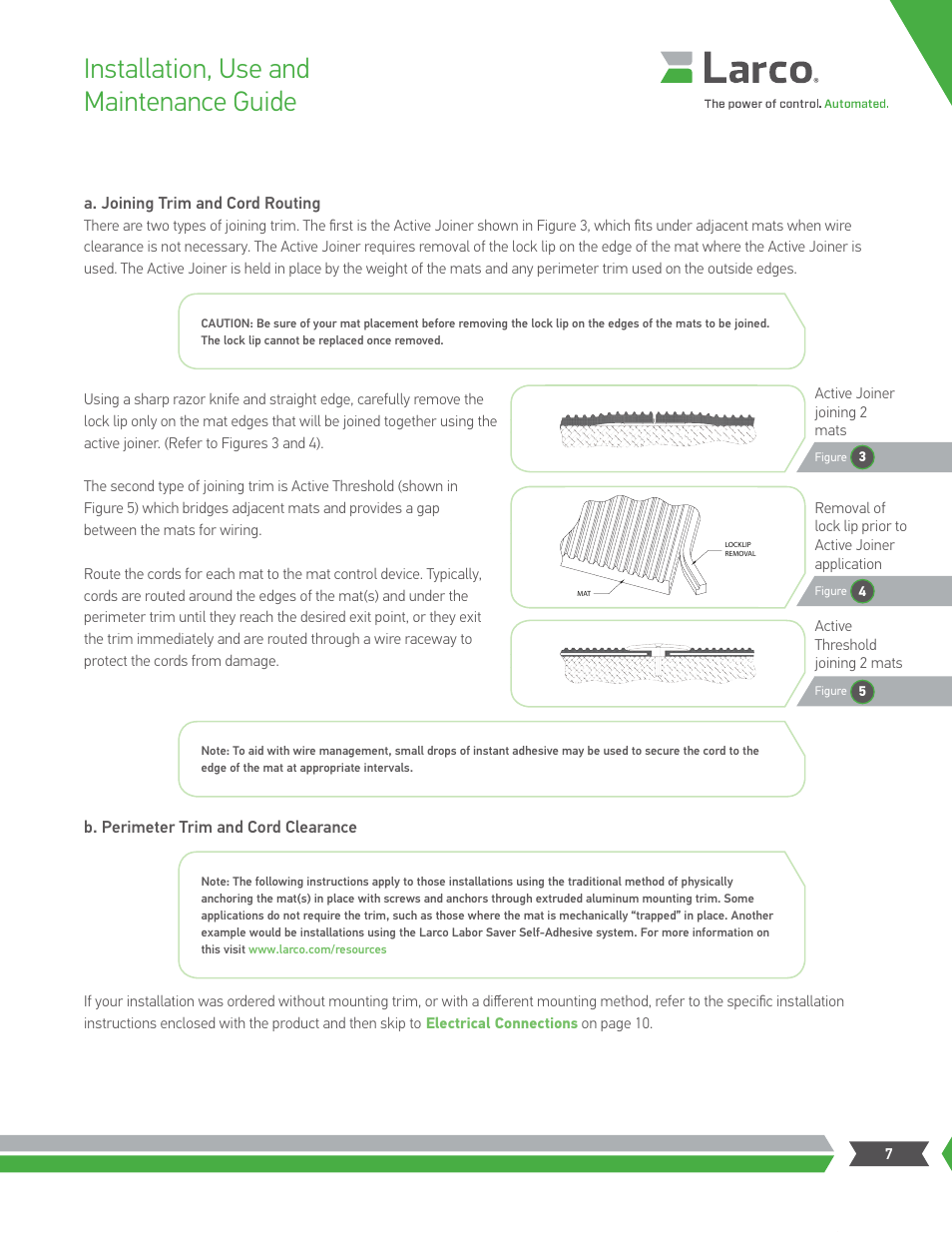 Installation, use and maintenance guide | Larco Safety Mat Systems User Manual | Page 7 / 12