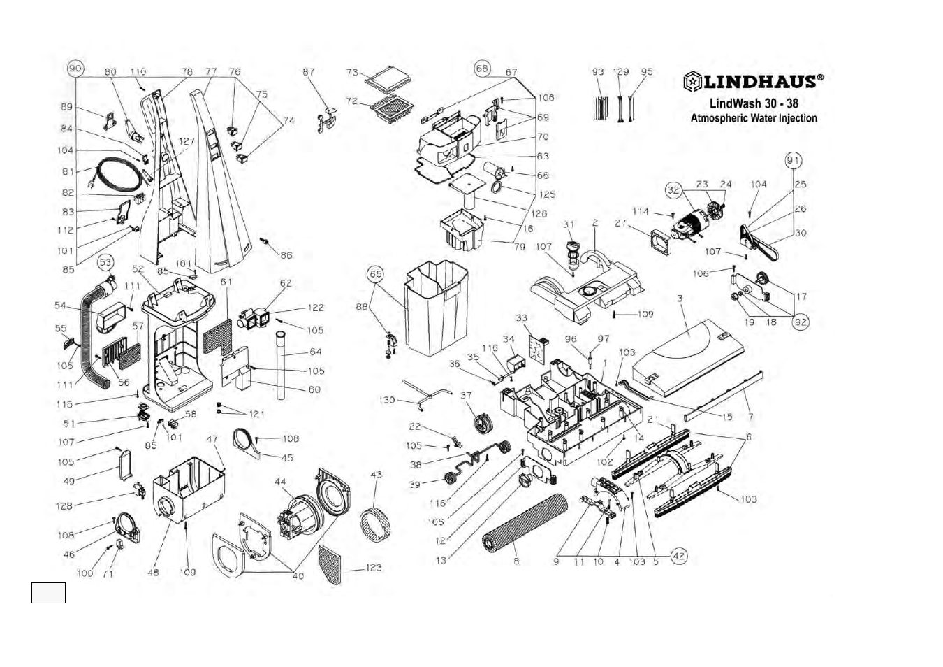 Pag. 16 esploso awi | Lindhaus LW30pro - LW38pro User Manual | Page 16 / 25