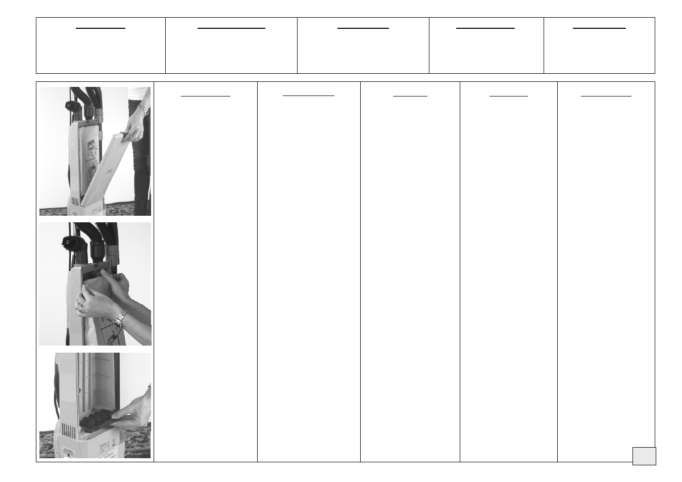 Caution, Attenzione, Achtung | Attention, Cuidado | Lindhaus RX hepa eco FORCE 380e - 450e - 500e User Manual | Page 9 / 16