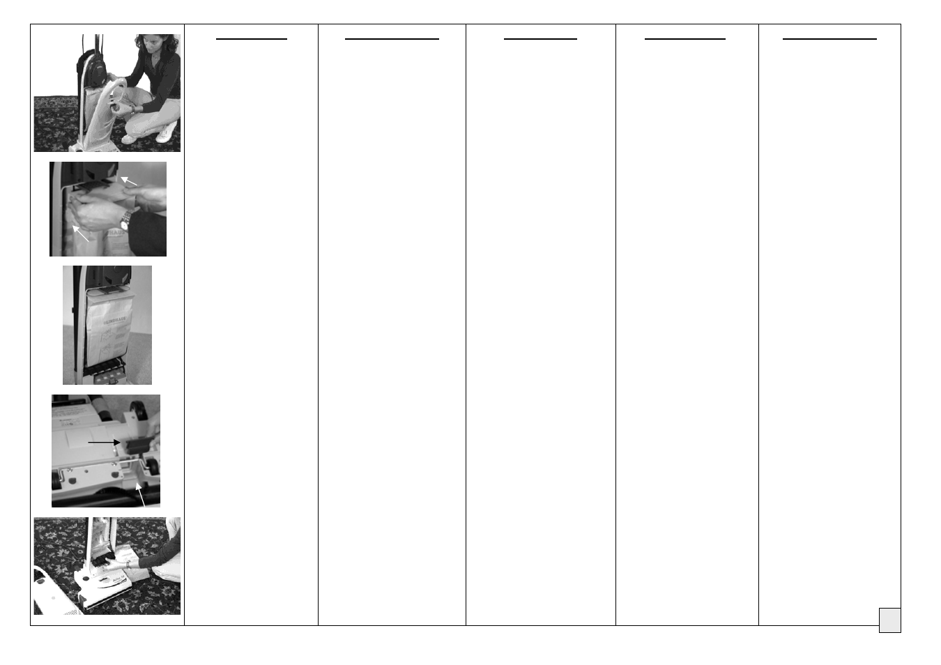 Activa pag 9 | Lindhaus Activa Single motor Multifunction Upright User Manual | Page 10 / 19