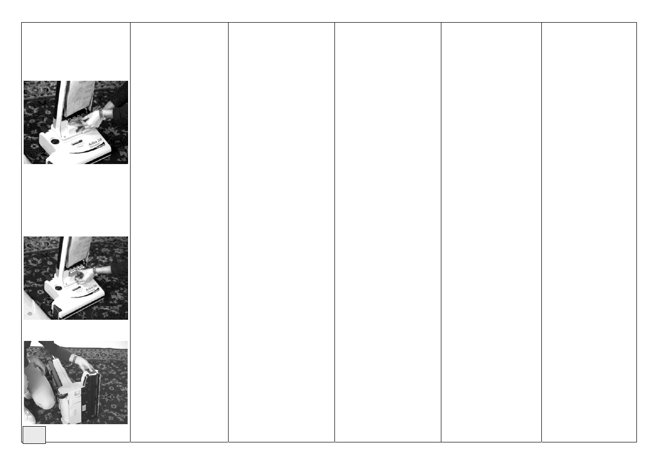 Activa pag 10 | Lindhaus Activa Single motor Multifunction Upright User Manual | Page 11 / 19