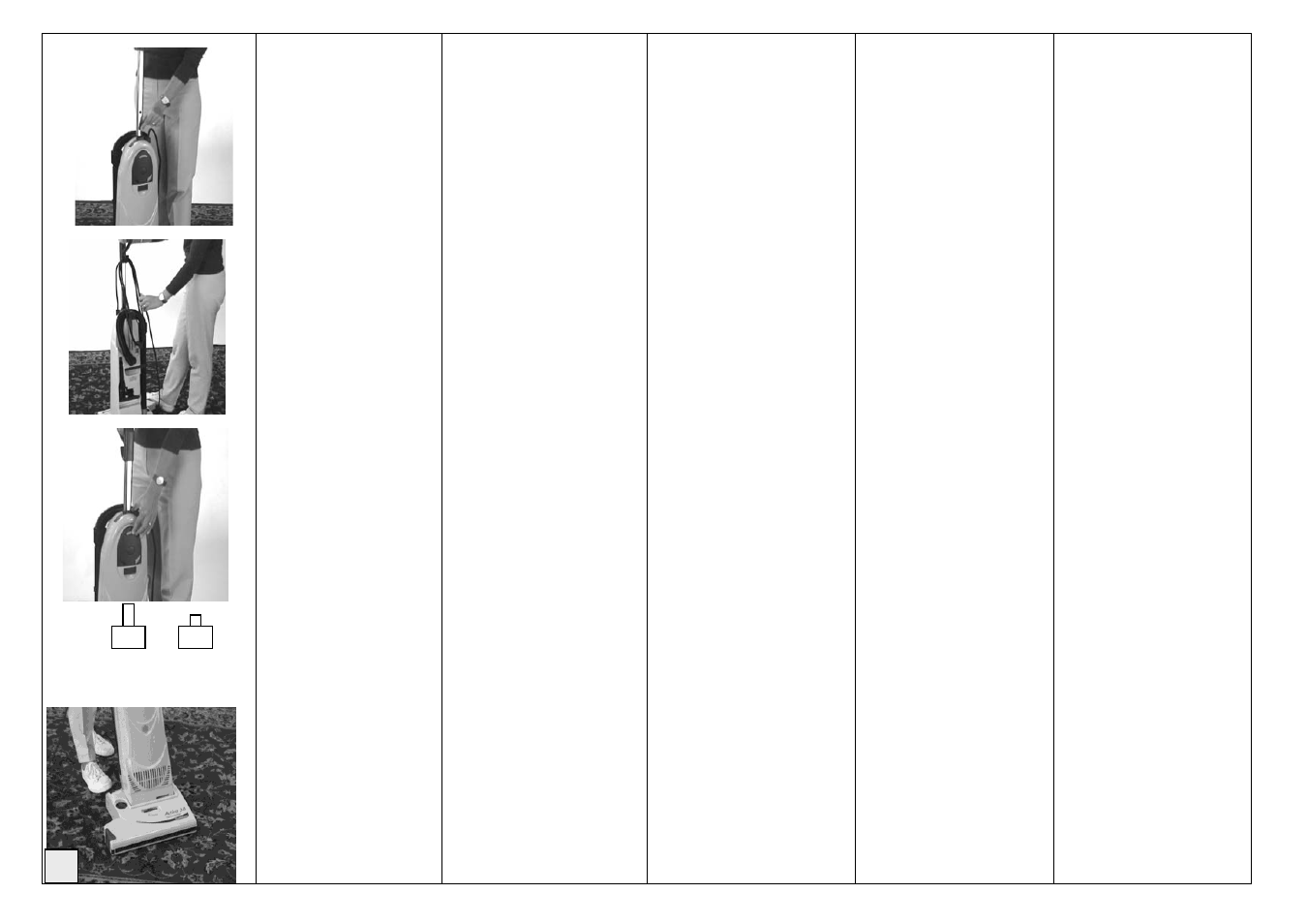 Activa pag 6-7-8 | Lindhaus Activa Single motor Multifunction Upright User Manual | Page 6 / 19
