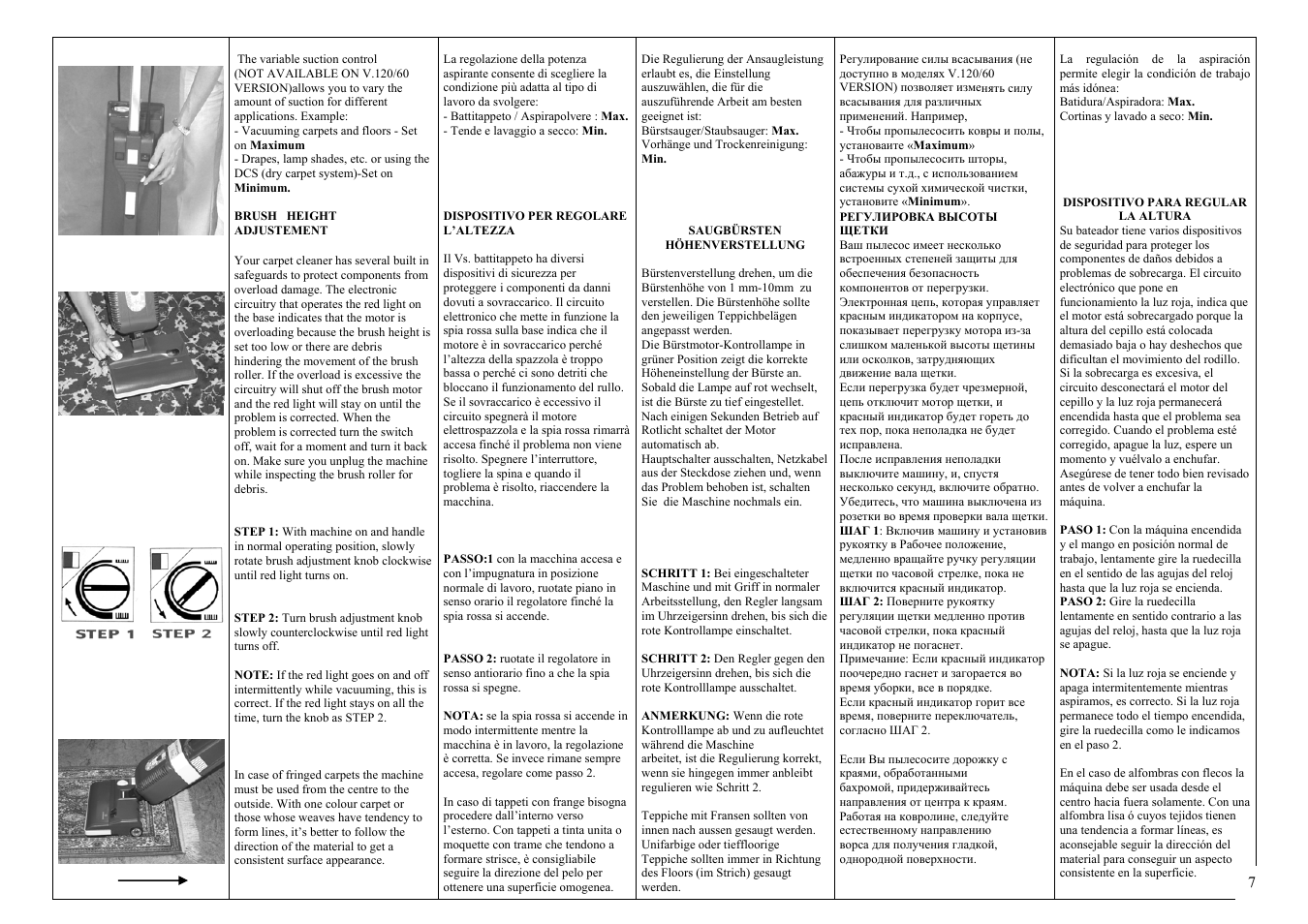 Pag. 7-8 | Lindhaus Valzer Hepa Class A User Manual | Page 7 / 17