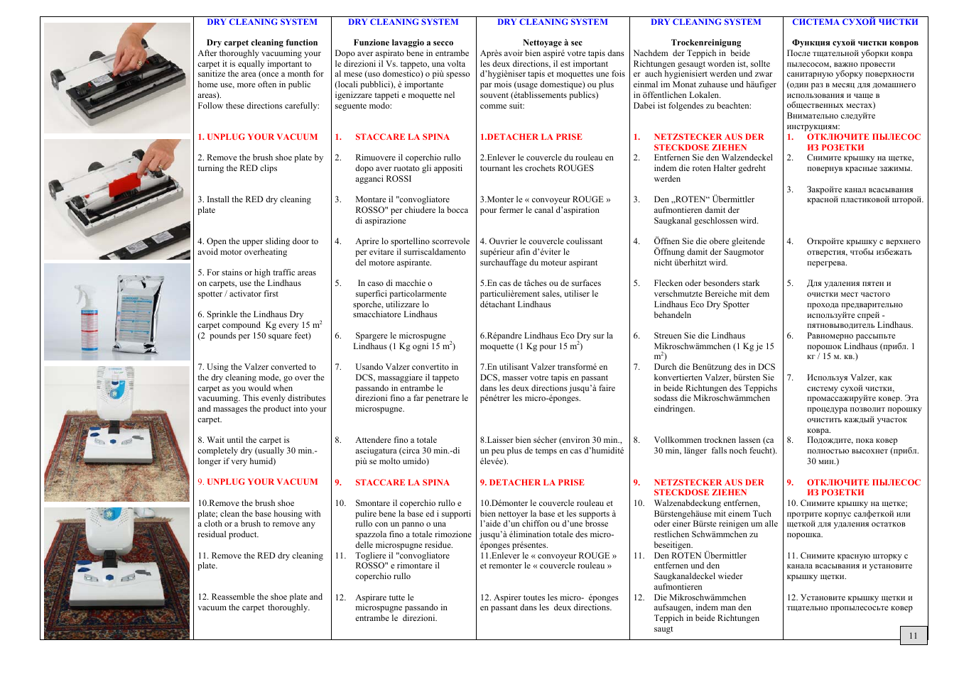 Pag. 11 dcs | Lindhaus Valzer 5 Class A User Manual | Page 11 / 16