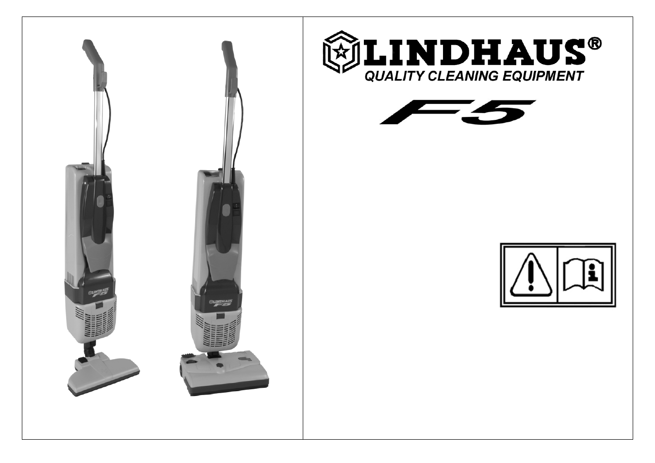 Lindhaus F5 Class A electric broom User Manual | 16 pages