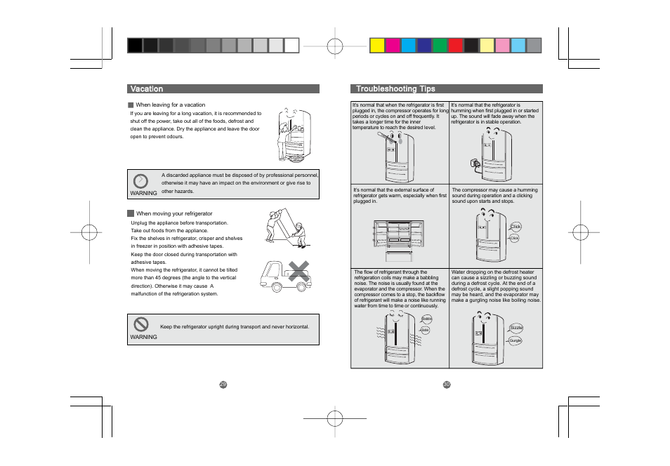 Vacation, Troubleshooting tips | CDA PC85SC User Manual | Page 16 / 20