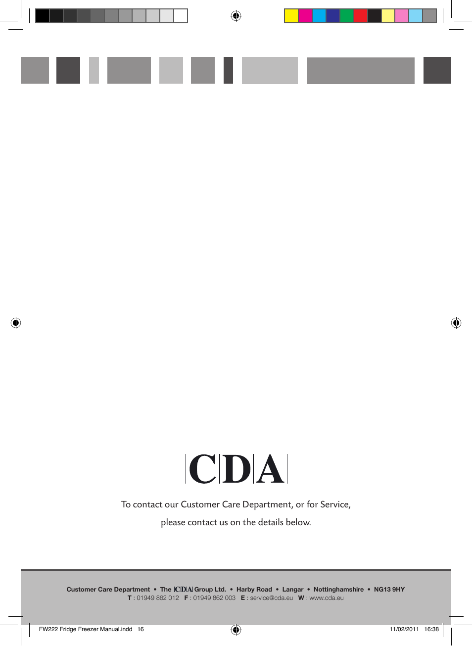 Passionate about style | CDA FW222 User Manual | Page 16 / 16