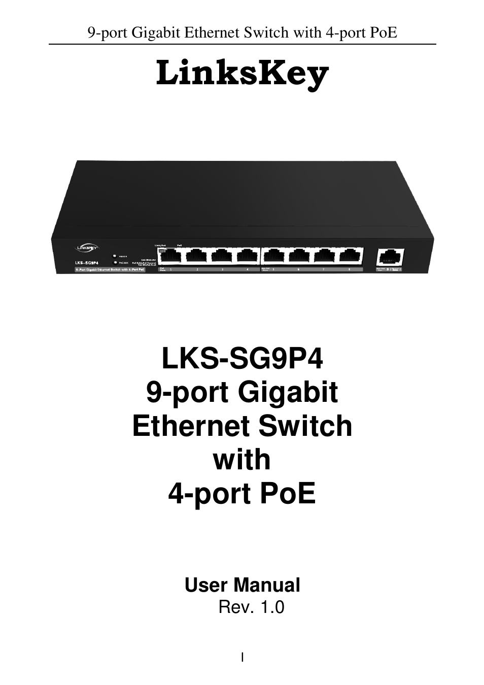 Linkskey LKS-SG9P4 User Manual | 15 pages