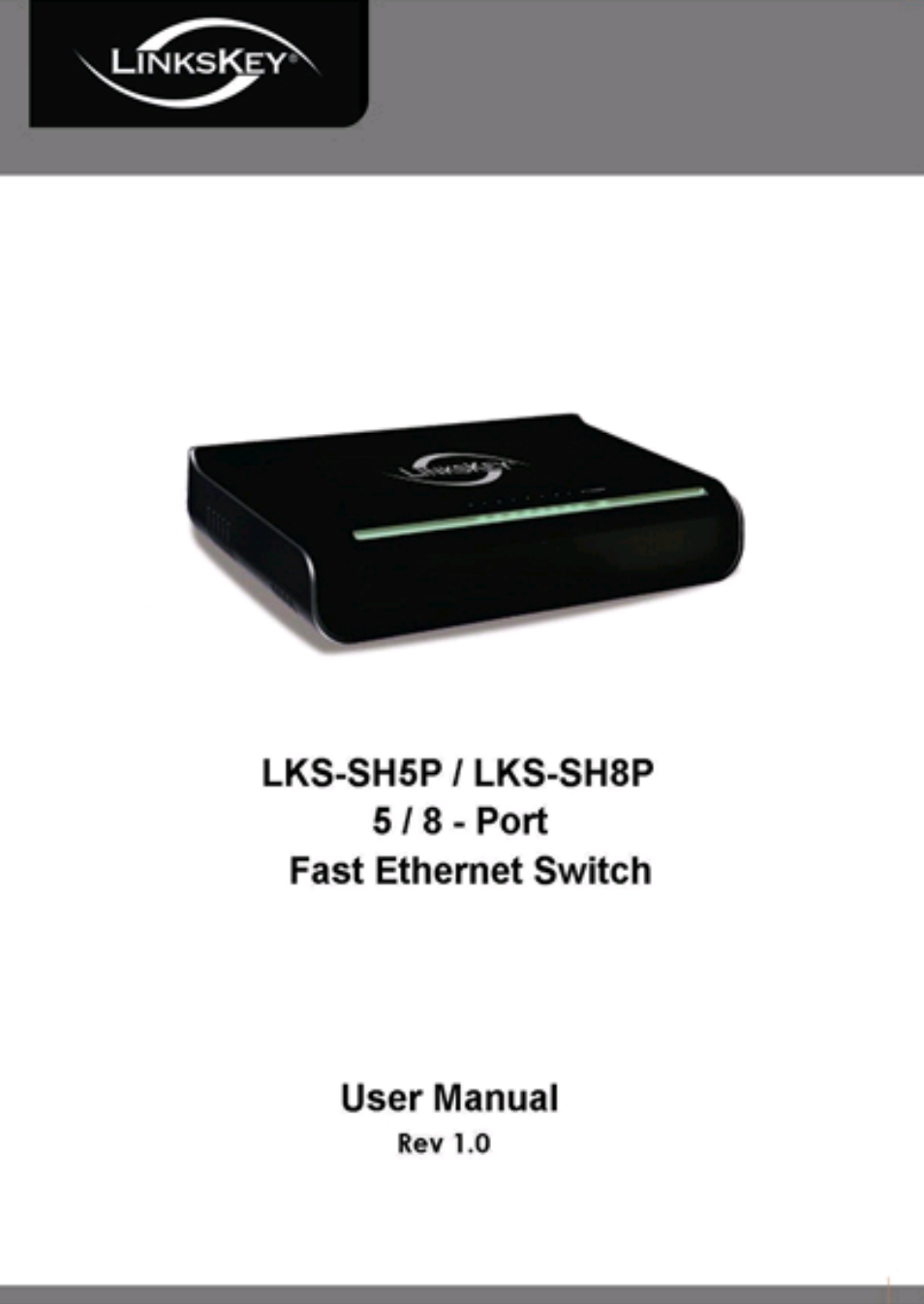 Linkskey LKS-SH5P User Manual | 9 pages