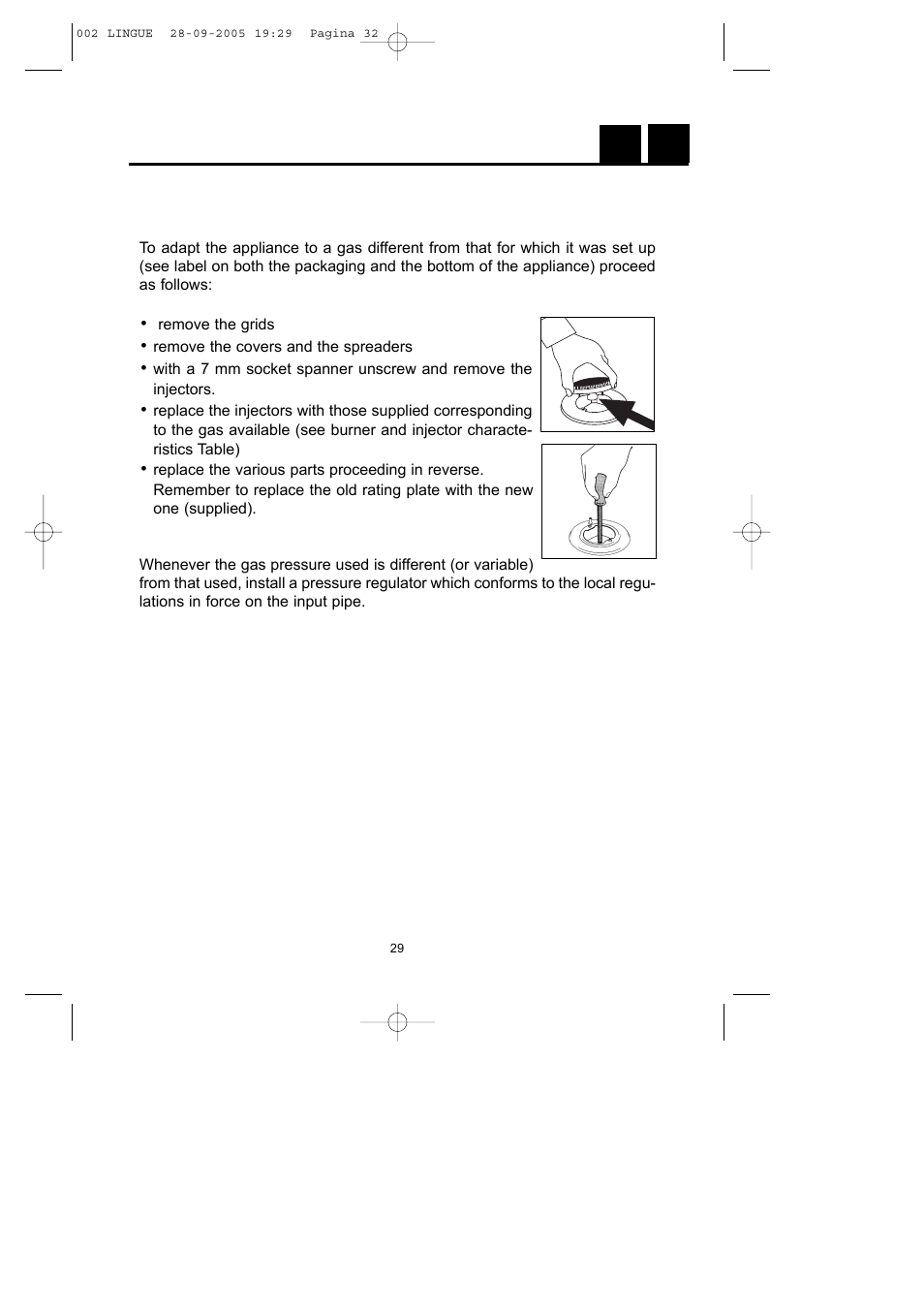 Instructions for installation, Ie gb | CDA HCG450 User Manual | Page 11 / 15