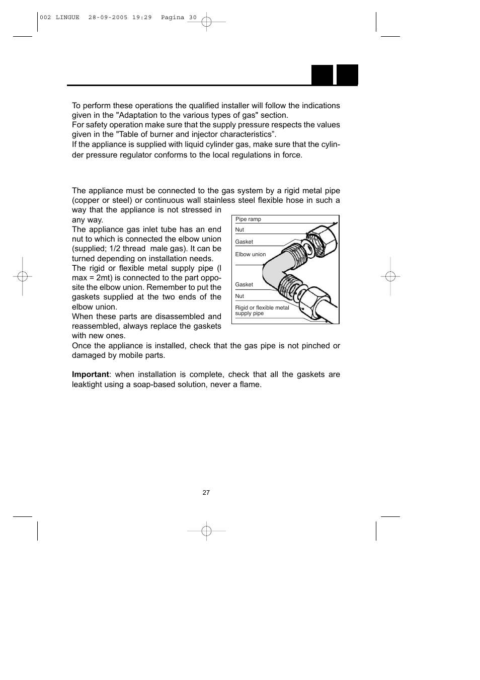 Instructions for installation, Ie gb | CDA HCG450 User Manual | Page 9 / 15