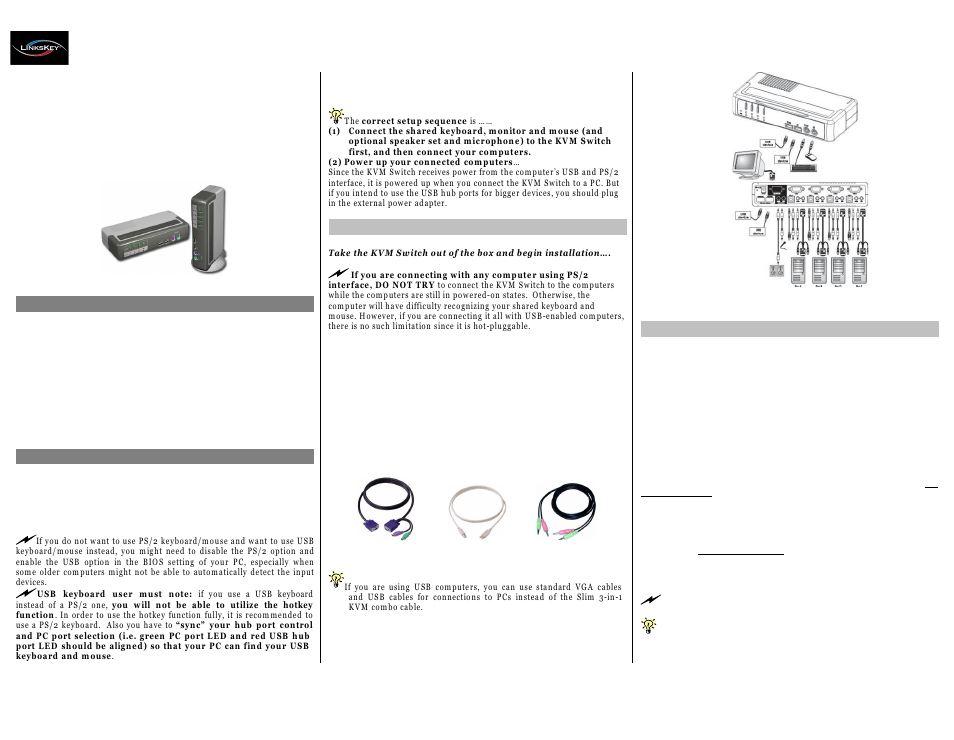 Linkskey LKV-248AUSK User Manual | 2 pages