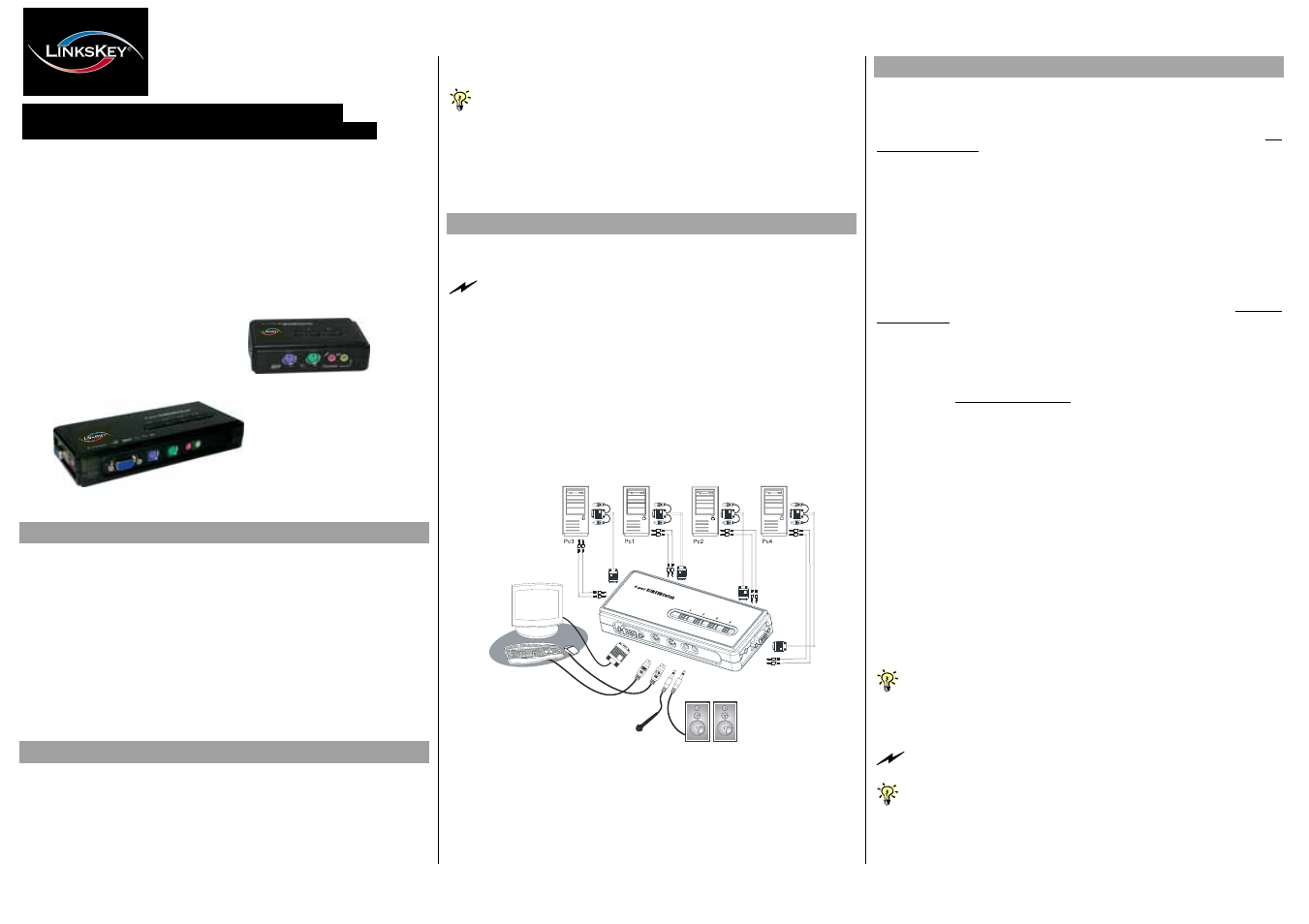 Linkskey LKV-S02ASK User Manual | 2 pages