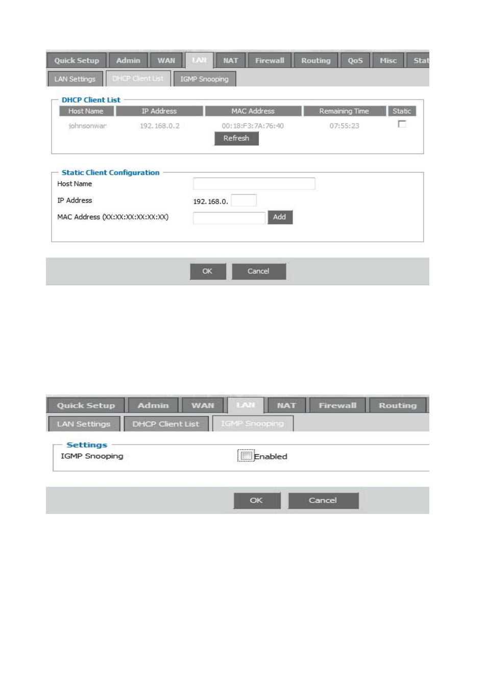 Igmp snooping, Virtual server, 6 nat | Linkskey LKR-604 User Manual | Page 23 / 35