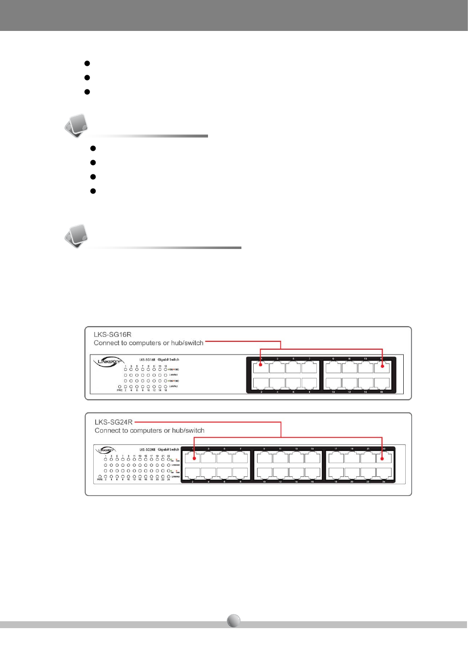 Package contents, Hardware introduction | Linkskey LKS-SG16R User Manual | Page 3 / 7