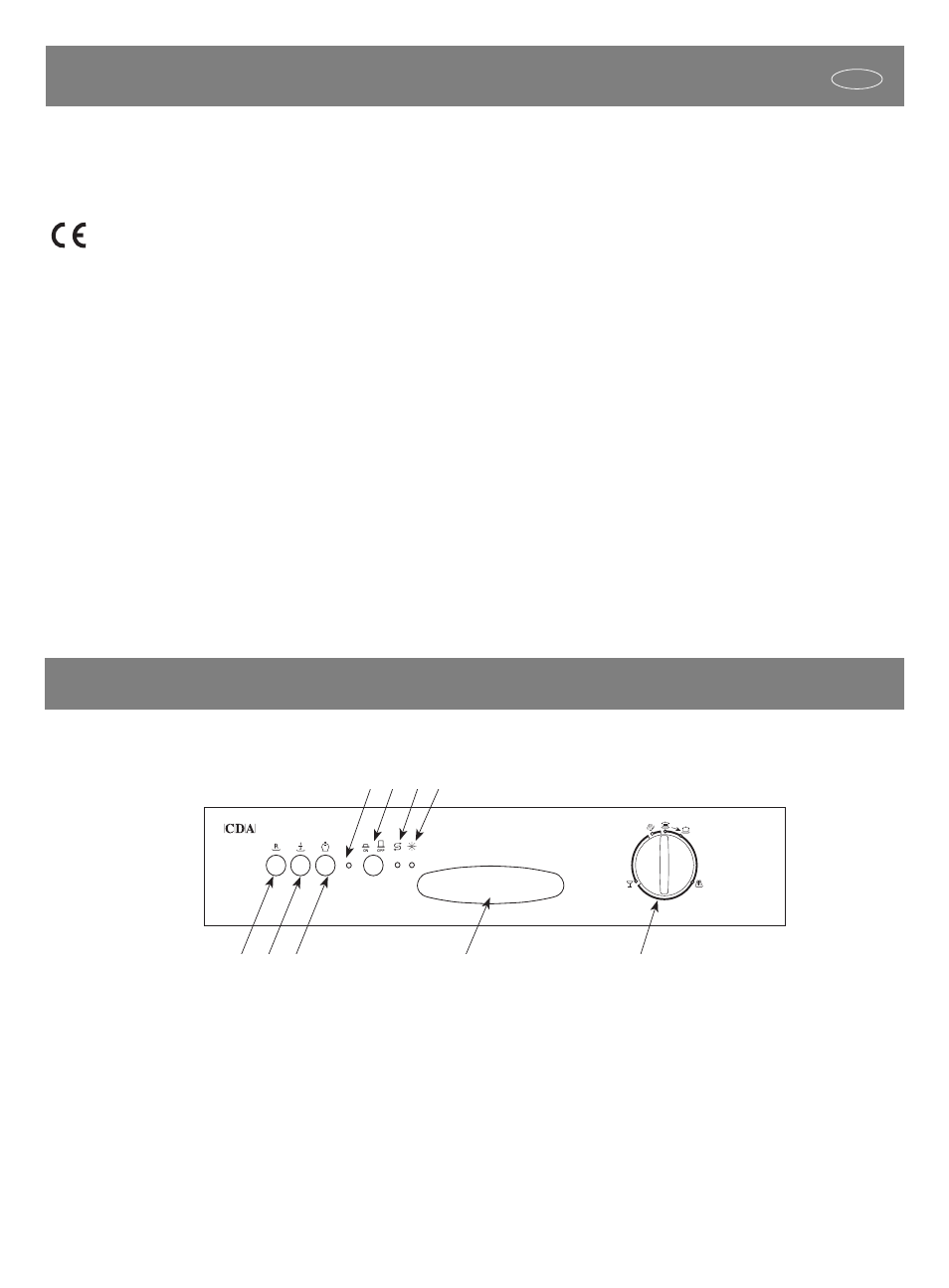Safety is very important, Close-up view (control panel), Ab c d e | Fg h i | CDA Integrated dishwasher CW493 BL/WH/SS User Manual | Page 4 / 20