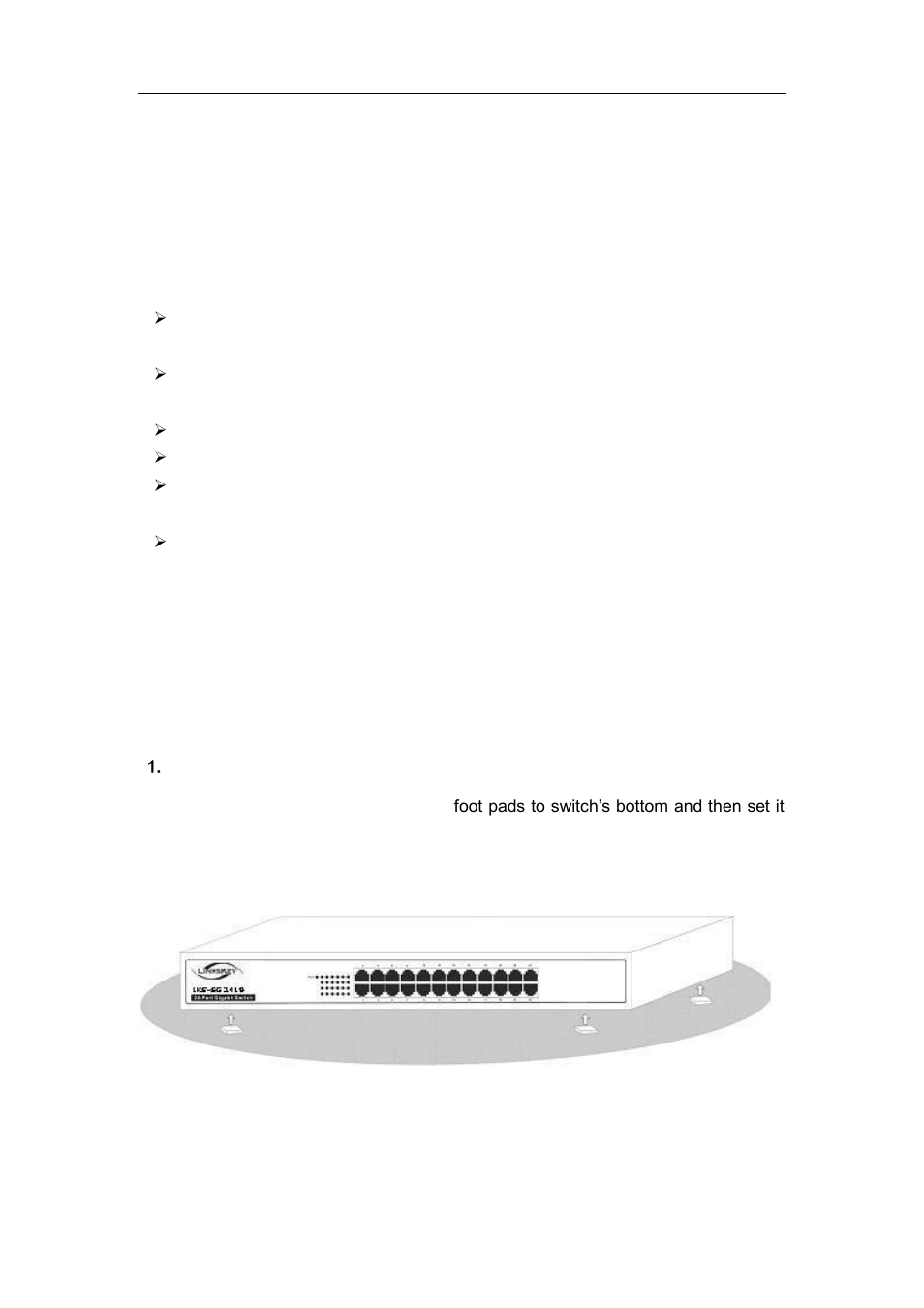 Chapter 2 installation, 1 installation considerations, 2 installation methods | Gigabit ethernet switch user manual | Linkskey LKS-SG2419 User Manual | Page 6 / 11
