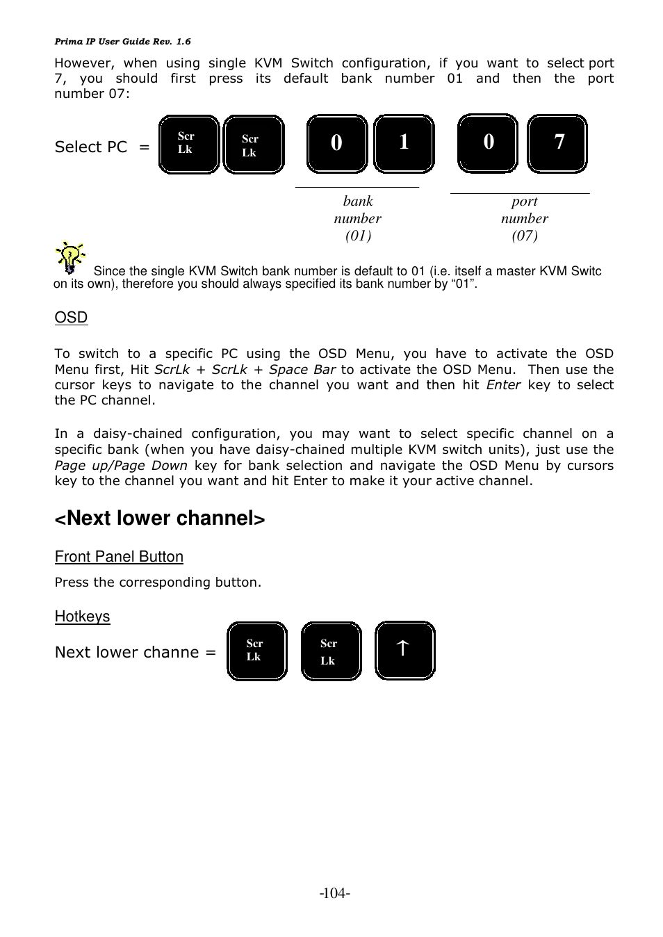 Next lower channel | Linkskey LKV-9208IP User Manual | Page 108 / 111