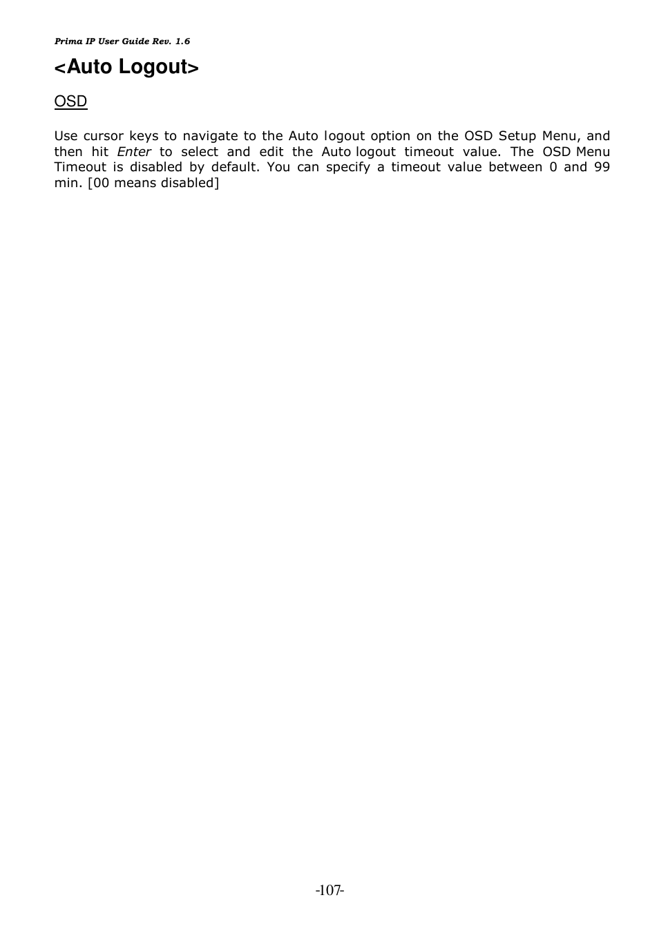 Auto logout | Linkskey LKV-9208IP User Manual | Page 111 / 111