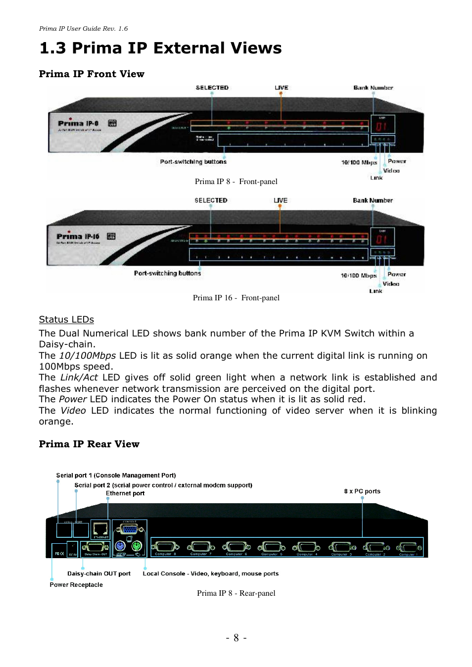 3 prima ip external views | Linkskey LKV-9208IP User Manual | Page 12 / 111