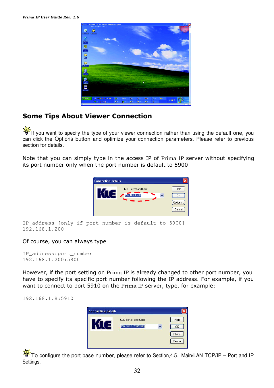 Some tips about viewer connection | Linkskey LKV-9208IP User Manual | Page 36 / 111