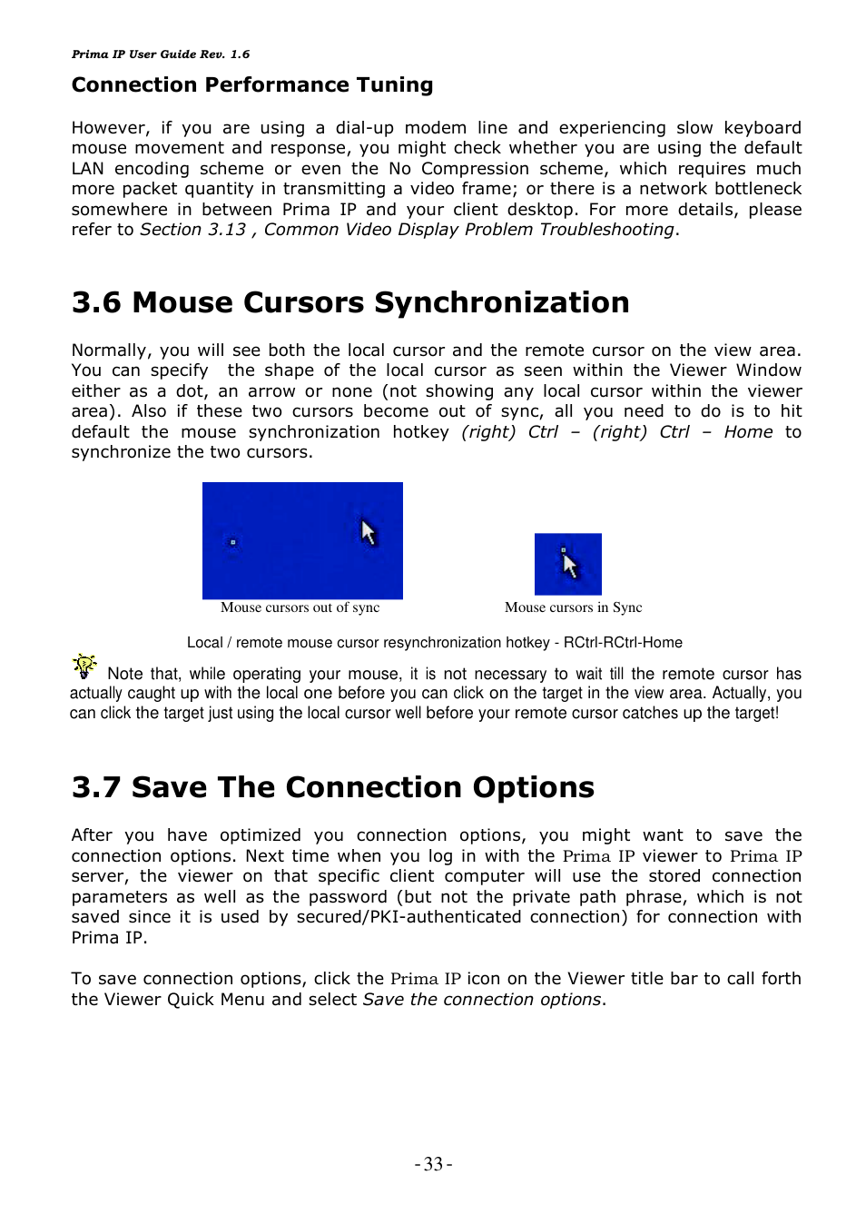 6 mouse cursors synchronization, 7 save the connection options | Linkskey LKV-9208IP User Manual | Page 37 / 111