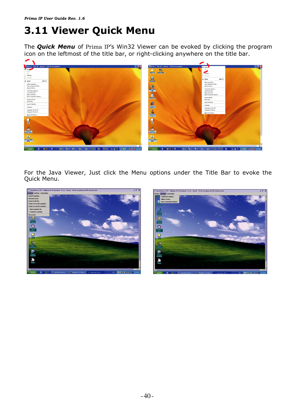 11 viewer quick menu | Linkskey LKV-9208IP User Manual | Page 44 / 111