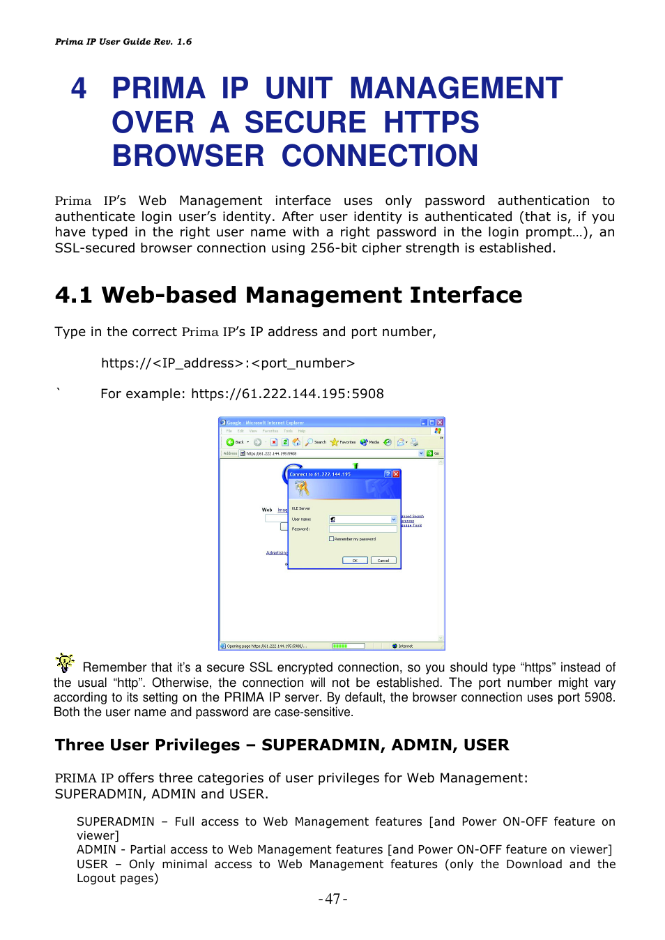 1 web-based management interface | Linkskey LKV-9208IP User Manual | Page 51 / 111