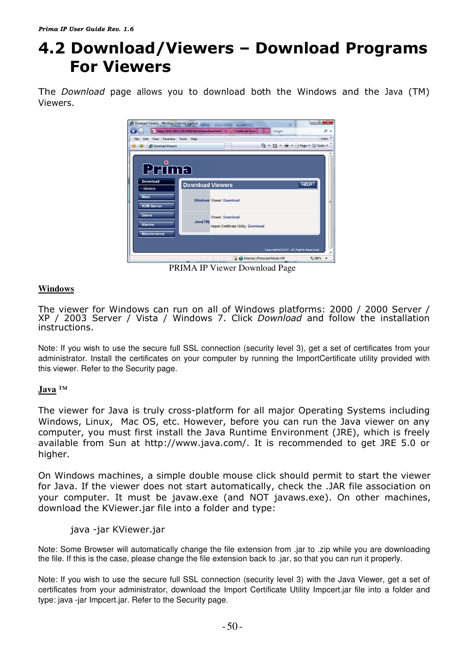 2 download/viewers – download programs for viewers | Linkskey LKV-9208IP User Manual | Page 54 / 111