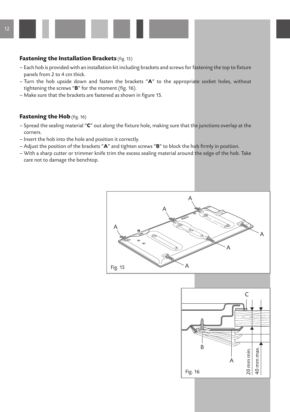 CDA HCG 931 User Manual | Page 12 / 20
