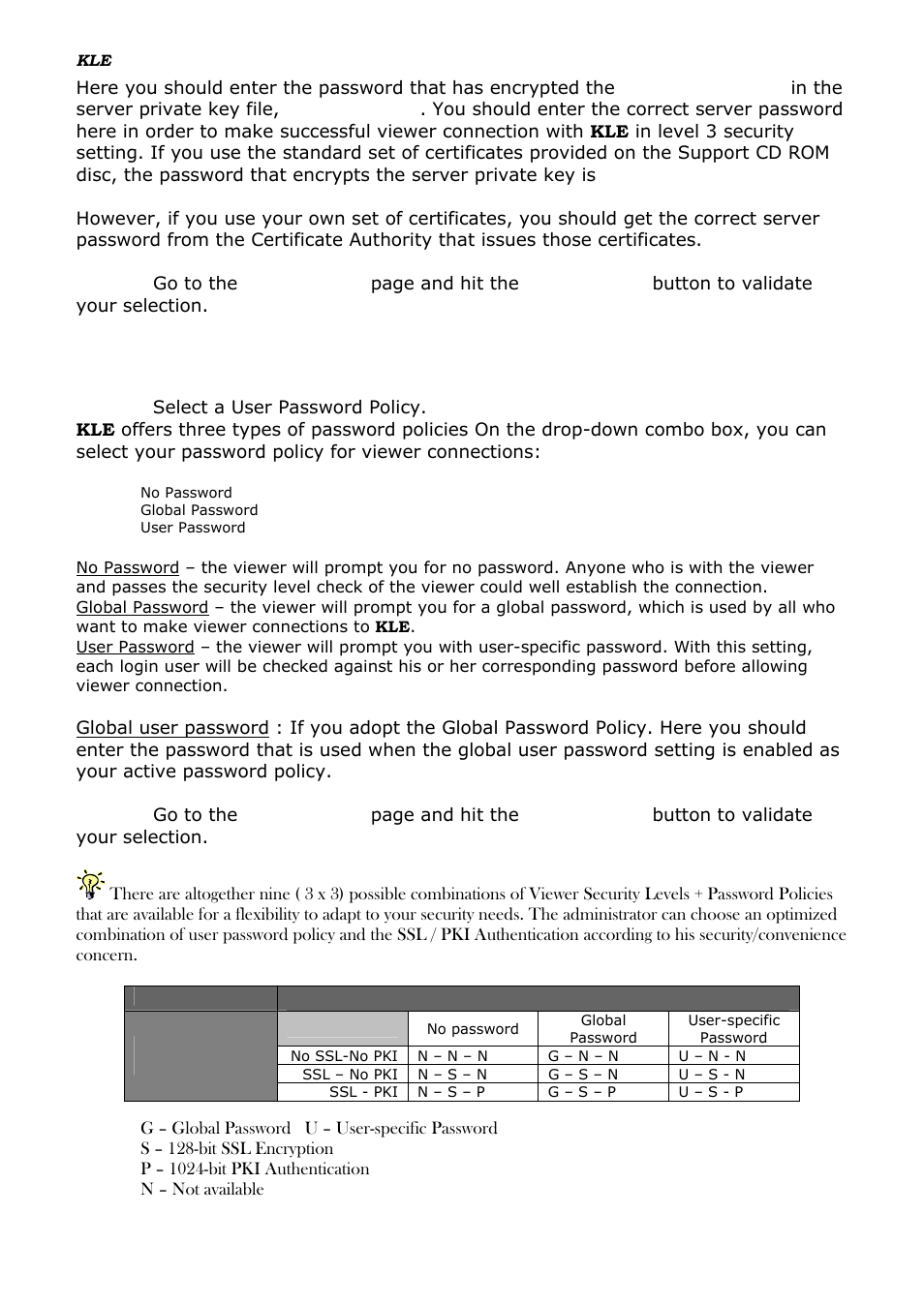 Select a user password policy, 9 select a user password policy | Linkskey LKV-IPM01 User Manual | Page 26 / 95